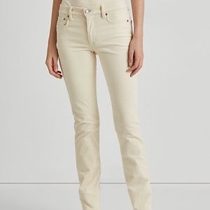 LAUREN JEAN COMPANY RALPH LAUREN CLASSIC STRAIGHT CORDUROY PANTS